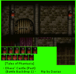 Tales of Phantasia (JPN) - Dhaos' Castle (Past) (Battle Backdrop 1)