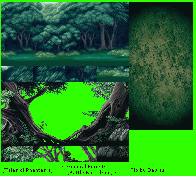 Tales of Phantasia (JPN) - General Forests (Battle Backdrop)