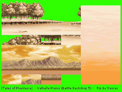 Tales of Phantasia (JPN) - Valhalla Plains 5 (Battle Backdrop)