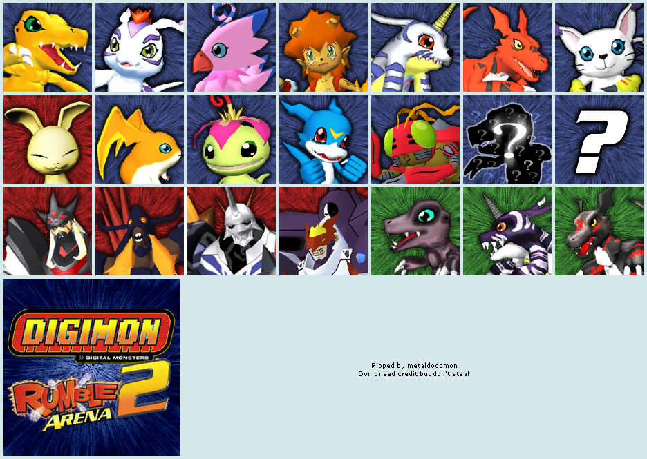 GameCube - Digimon Rumble Arena 2 - Digimon Selection ...