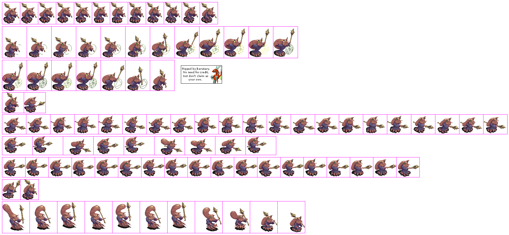 The Spriters Resource - Full Sheet View - Breath of Fire 4 - Bollor