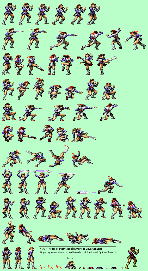 Tmnt Tournament Fighters Sprites Character Sprites Mugen Free Images