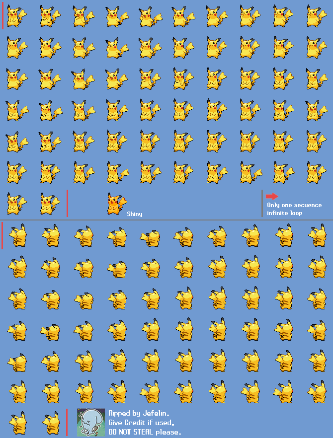 The Spriters Resource - Full Sheet View - Pokémon Black / White - #025 ...