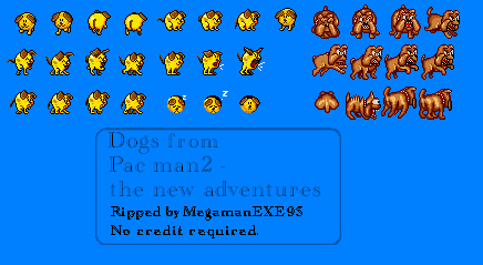 SNES - Pac-Man 2: The New Adventures - Dogs - The Spriters Resource