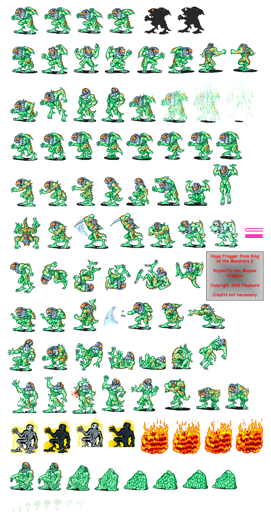 Huge Frogger Sprites - [ Character Sprites ] - Mugen Free For All