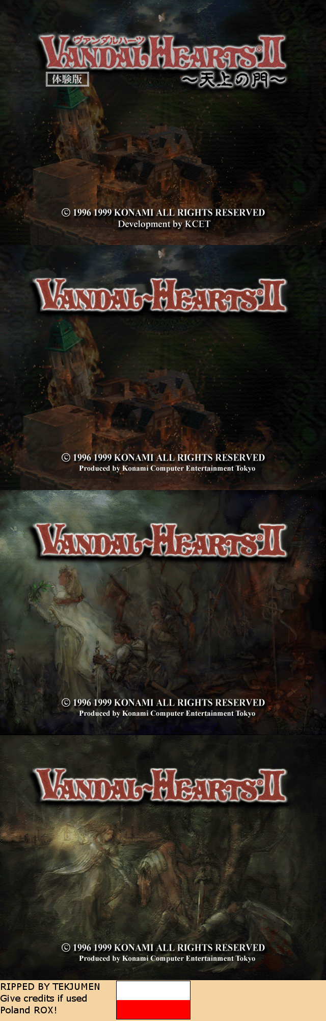 vandal hearts 2 faq