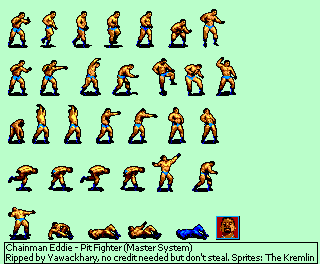 Master System - Pit-Fighter - Chainman Eddie - The Spriters Resource