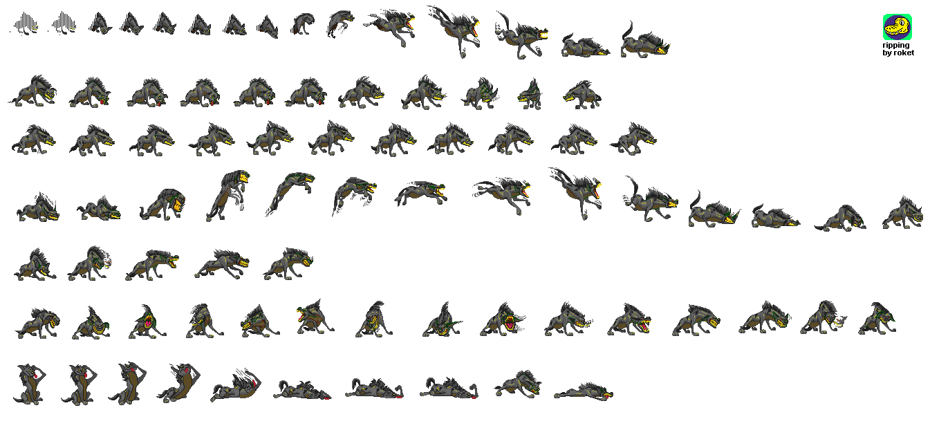 Genesis / 32X / SCD - The Lion King - Hyena - The Spriters Resource