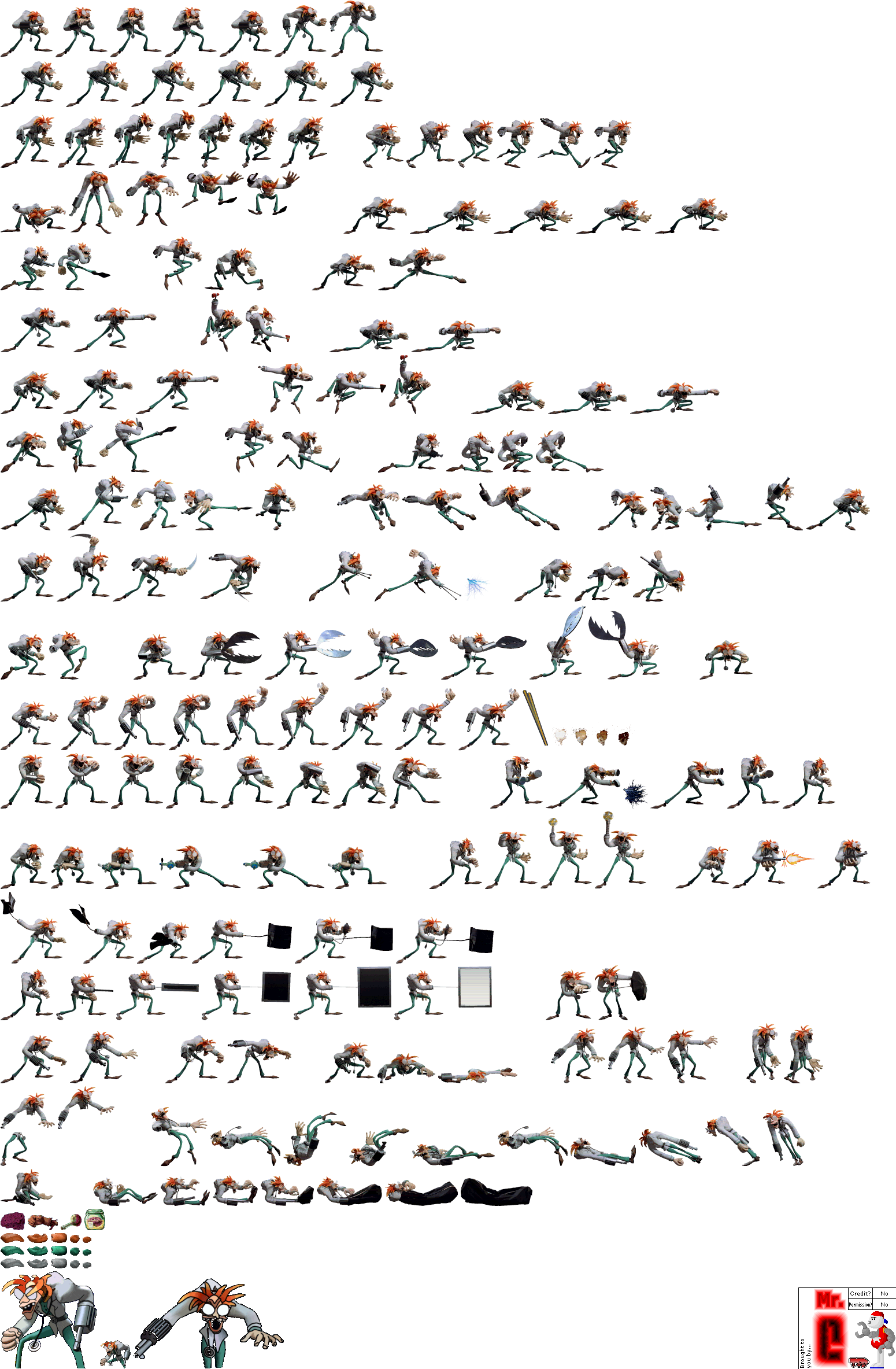 The Spriters Resource - Full Sheet View - Clay Fighter 63 1/3: Sculptor ...