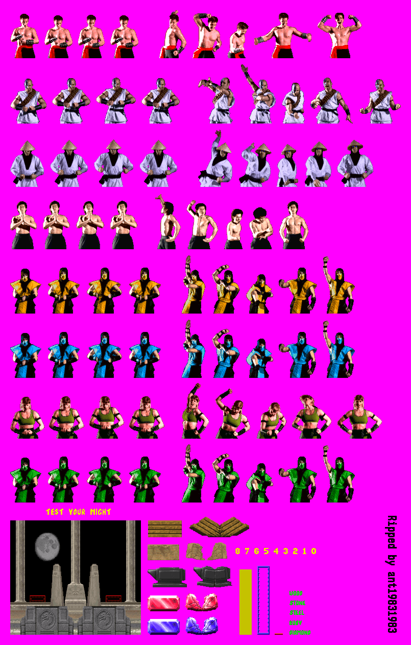 The Spriters Resource - Full Sheet View - Mortal Kombat ...