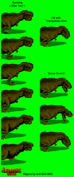 jurassic park snes t rex