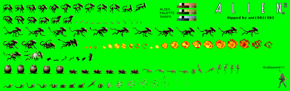 SNES - Alien 3 - Aliens - The Spriters Resource