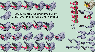 Custom / Edited - Pokémon Customs - #616 Shelmet - The Spriters Resource