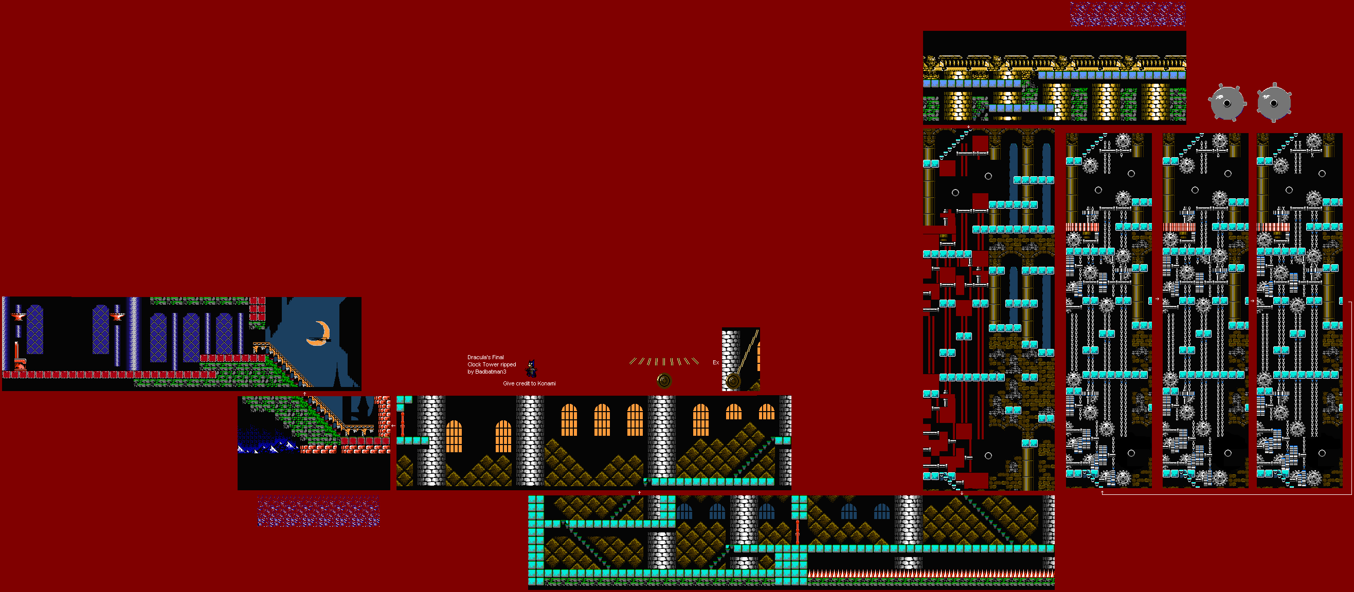 NES - Castlevania 3: Dracula's Curse - Block A-01 Dracula's Tower - The ...