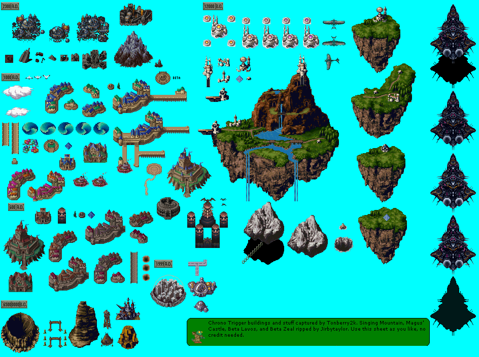 SNES Chrono Trigger Locations The Spriters Resource