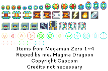 Mega Man Zero 2 - Items