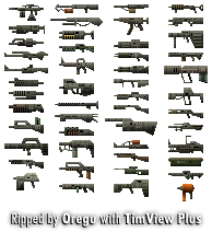 The Spriters Resource - Full Sheet View - Front Mission 2 (JPN) - Weapons