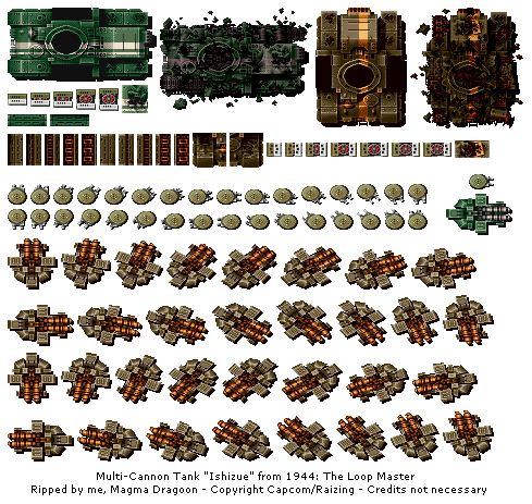 Arcade - 1944: The Loop Master - Multi-cannon Tank 