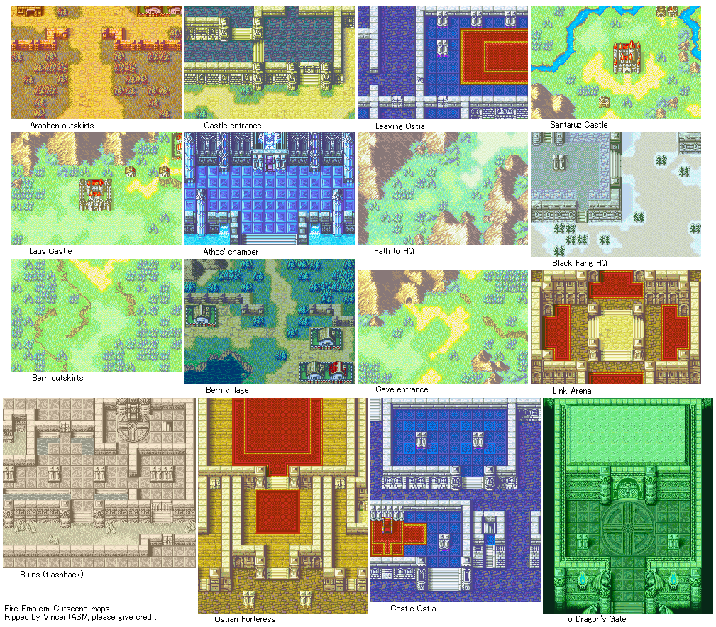 The Spriters Resource - Full Sheet View - Fire Emblem: The Blazing ...