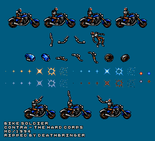 Contra: Hard Corps - Bike Soldier