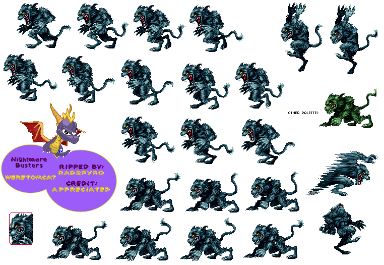 SNES - Nightmare Busters (Homebrew) - Weretomcat - The Spriters Resource