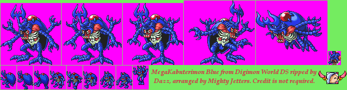 Digimon World DS - MegaKabuterimon Blue