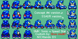 super mario kart character sprite palettes