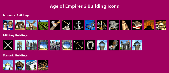 Age of Empires II - Building Icons