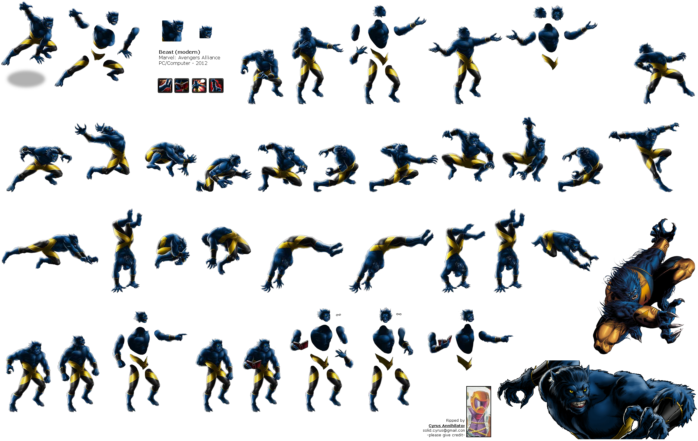 Marvel Sprite Sheet