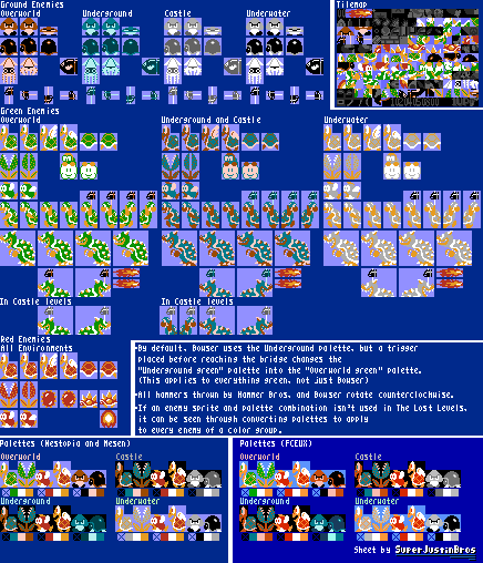 The Spriters Resource - Full Sheet View - Super Mario Bros. 2 / Super ...