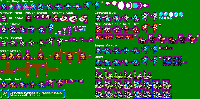 NES - Mega Man 5 - Weapons - The Spriters Resource