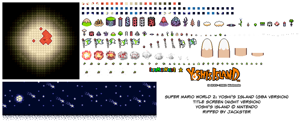 The Spriters Resource - Full Sheet View - Super Mario Advance 3: Yoshi ...