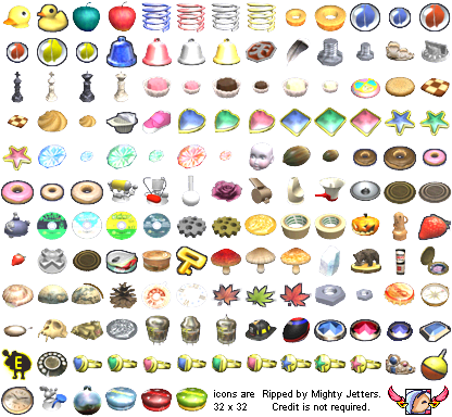 GameCube - Pikmin 2 - Earliest Treasure Hoard Icons - The Spriters Resource
