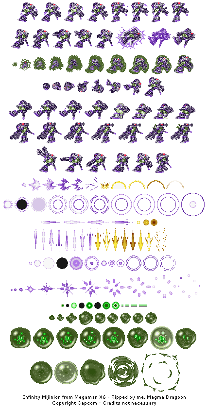 PlayStation - Mega Man X6 - Infinity Mijinion - The Spriters Resource