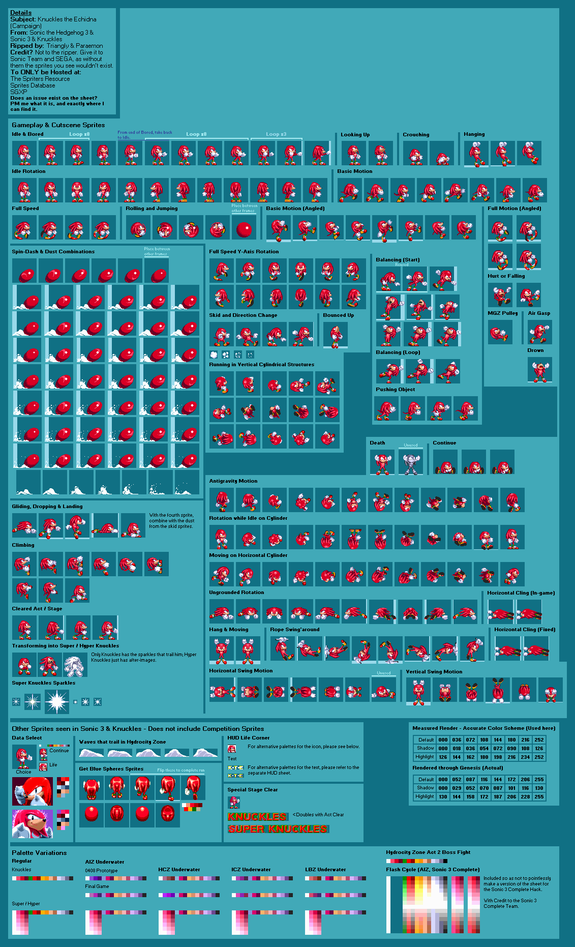 Knuckles the Echidna (S3K)