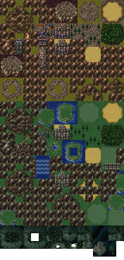Final Fantasy 6 - Overworld Tiles