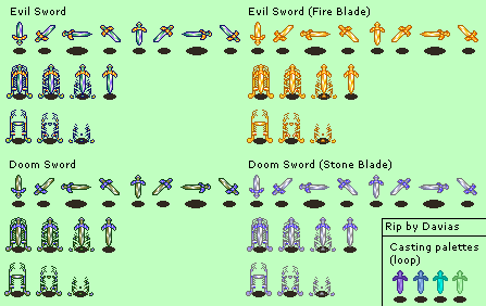 Secret of Mana - Evil Sword & Doom Sword