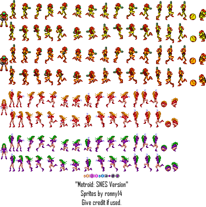 Custom / Edited - Metroid Series - Samus - The Spriters Resource