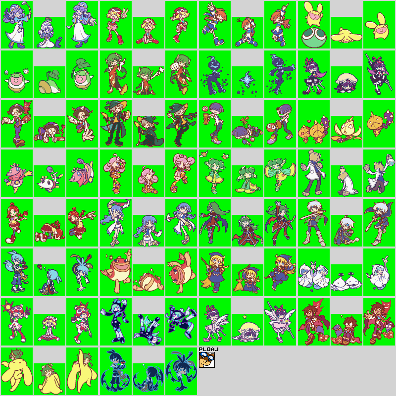 Characters (8-Player Mode)