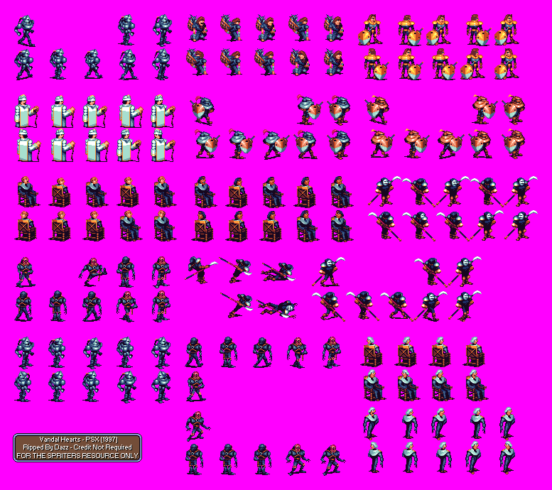 PlayStation - Vandal Hearts - Other Characters - The Spriters Resource