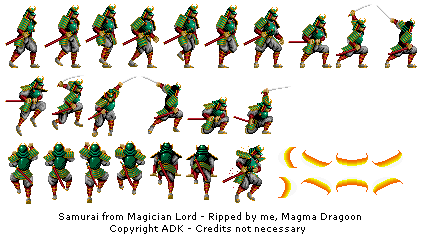 Arcade - Magician Lord - Samurai - The Spriters Resource