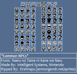 Kaeru no Tame ni Kane wa Naru / The Frog for Whom the Bell Tolls (JPN) - Common NPCs
