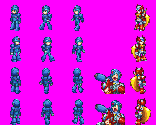 3DS - Project X Zone - Mega Man X & Zero - The Spriters Resource