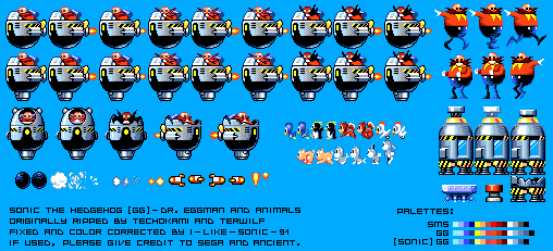 sonic 1 robotnik sprites