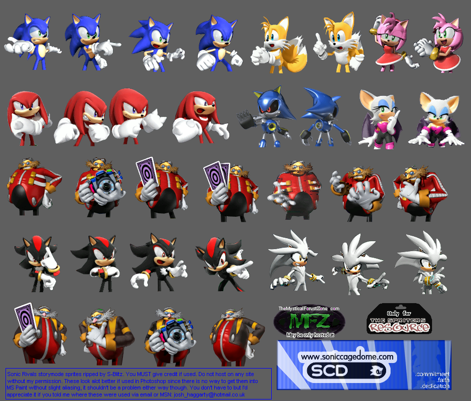sonic rivals 2 iso characters