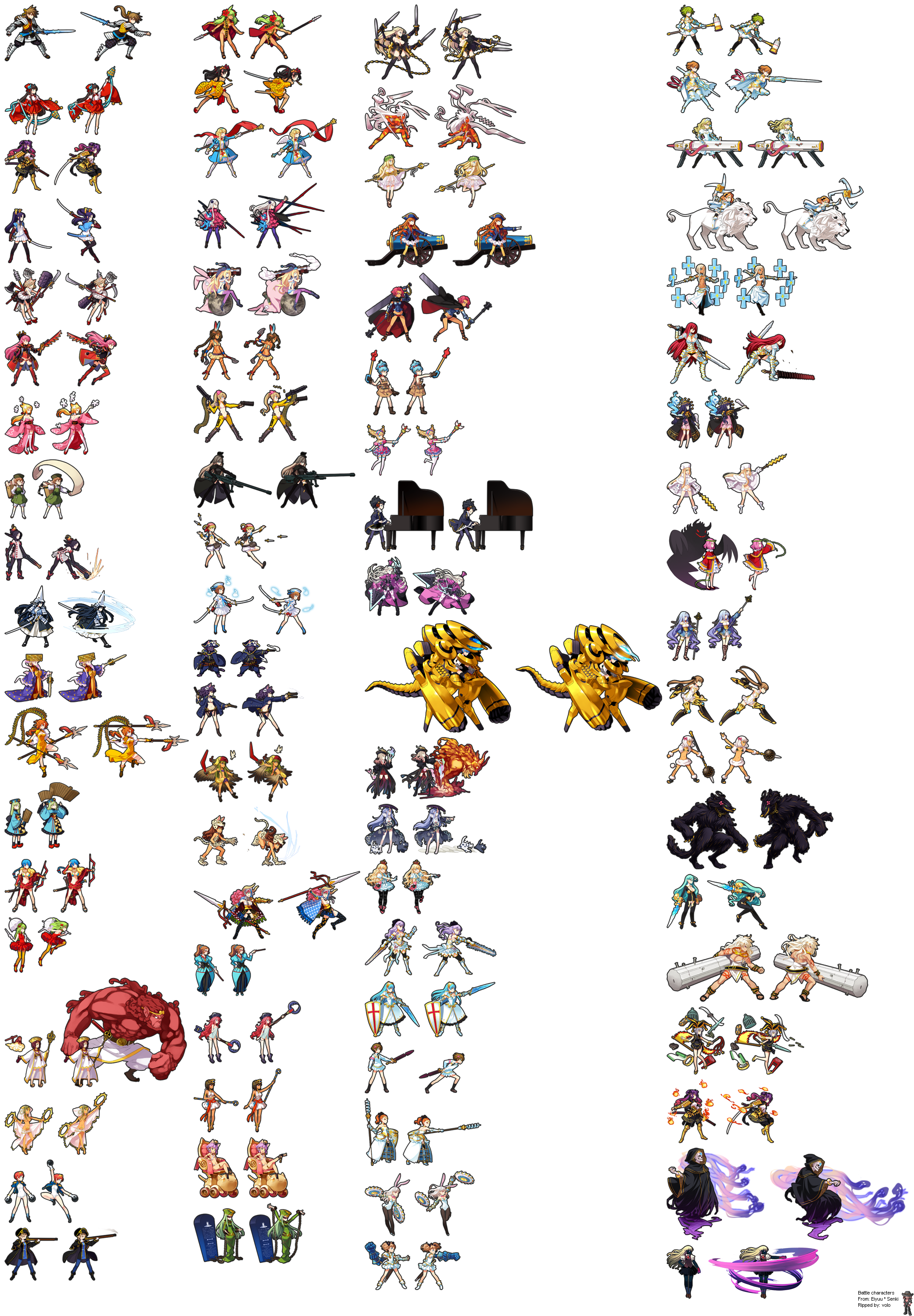 Eiyuu*Senki - Battle Characters (Main Units)