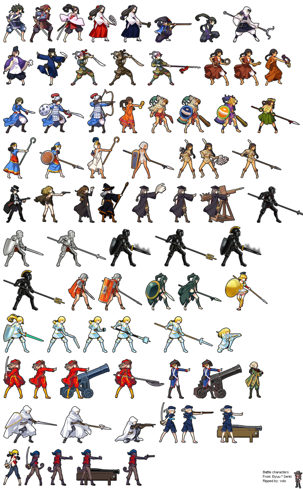 Eiyuu*Senki - Battle Characters (Support Units)