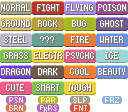 Game Boy Advance - Pokémon Emerald - Type / Condition Icons - The ...