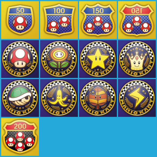Wii U Mario Kart 8 Speed Class And Cup Icons The Spriters Resource 5033