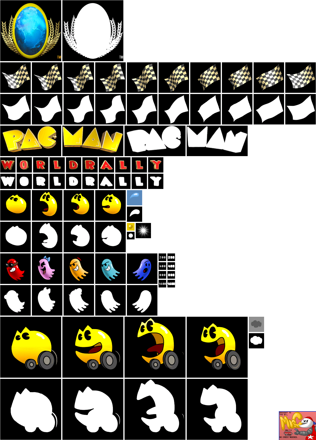 GameCube - Pac-Man World Rally - Title Screen - The Spriters Resource